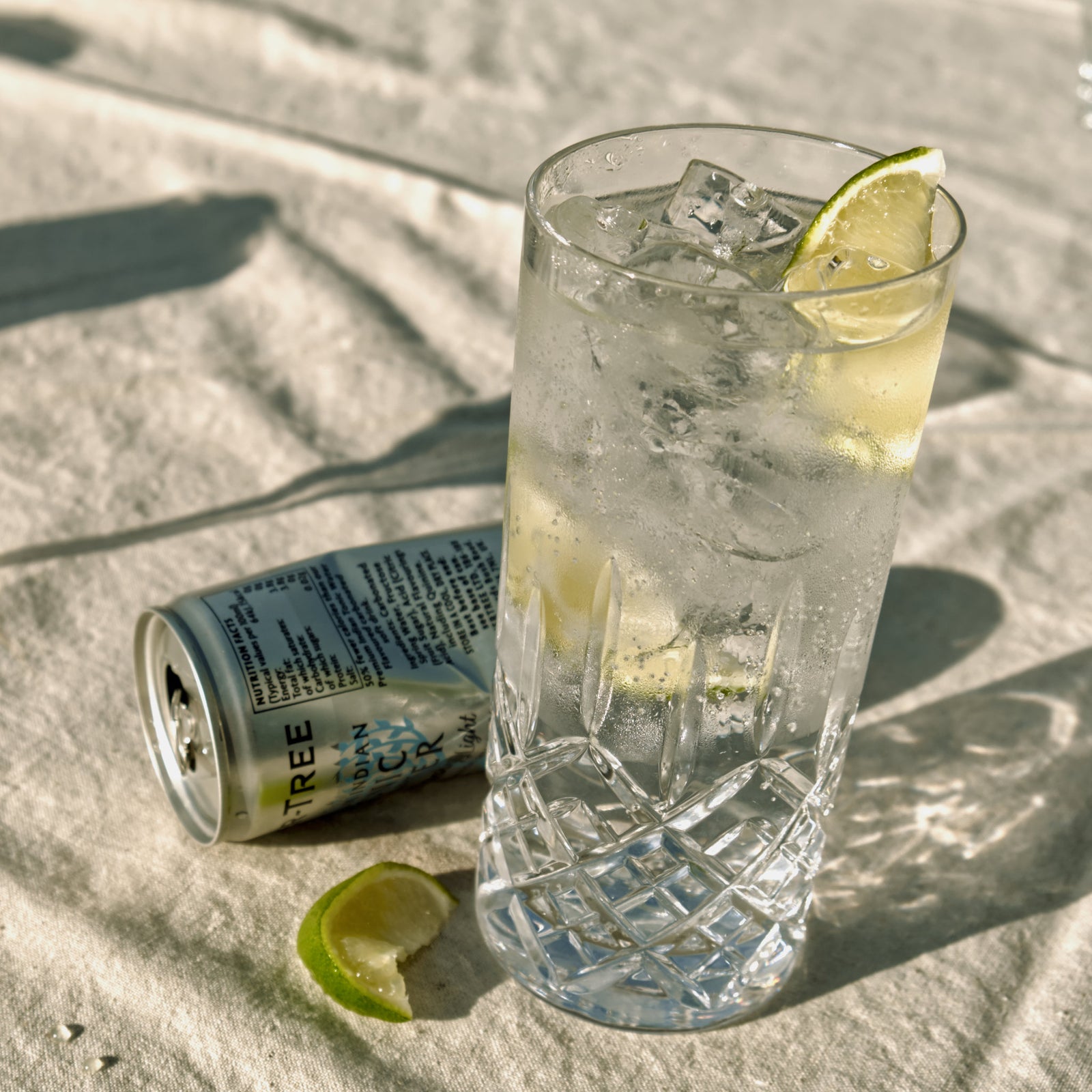 Tall glass of Copper Frog Gin and tonic served with ice.